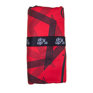 TOALLA DRY PLAYA HERMOSO ESTRELLA ROJINEGRO