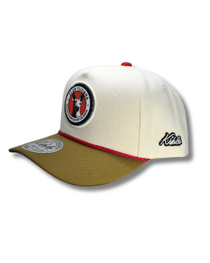 GORRA KIB MEZCLILLA Y GAMUZA LOGO