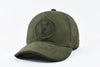 GORRA KIBLO GAMUZA LOGO VERDE.