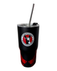 TERMO LAJ CABEZA AZTECA LOGO CON POPOTE 580 ML