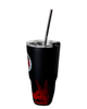 TERMO LAJ CABEZA AZTECA LOGO CON POPOTE 580 ML