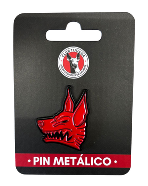 PIN LAJ METÁLICO CABEZA PERRO AZTECA