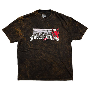 PLAYERA LAJ DESLAVADA FUERZA TIJUAS