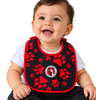 BABERO LAJ LOGO HUELLAS NEGRO BEBE