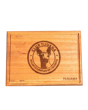 TABLA FAN MADERA CORTAR CARNE LOGO