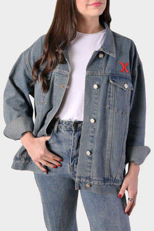 CHAMARRA LIR MEZCLILLA X AZUL MUJER