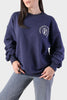 SUDADERA LIR LOGO XOLOS AZUL MUJER