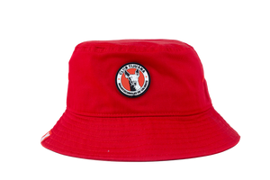 GORRO PUR NIÑO ROJO PESCADOR LOGO.