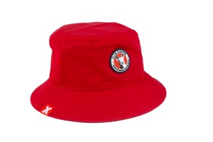 GORRO PUR NIÑO ROJO PESCADOR LOGO.