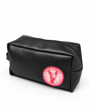 BOLSA HEY COSMETIQUERA VINIPIEL LOGO ROSA