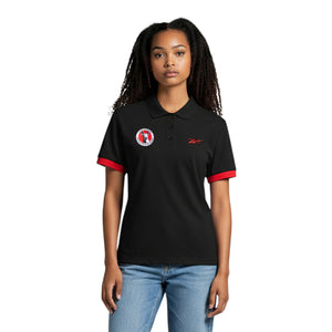POLO REB CL26-AP26 LOGO NEGRO MUJER XO1023