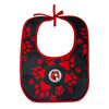 BABERO LAJ LOGO HUELLAS NEGRO BEBE