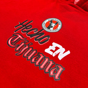 SUDADERA LAJ HOODIE HECHO EN TIJUANA ROJO NIÑO