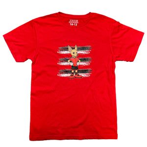 PLAYERA LAJ ALGODON XOLITO ROJO NINO