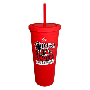 VASO LAJ FUERZA TIJUAS PLASTICO POPOTE