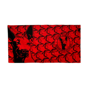 TOALLA DRY PLAYA HERMOSO ESTRELLA ROJINEGRO